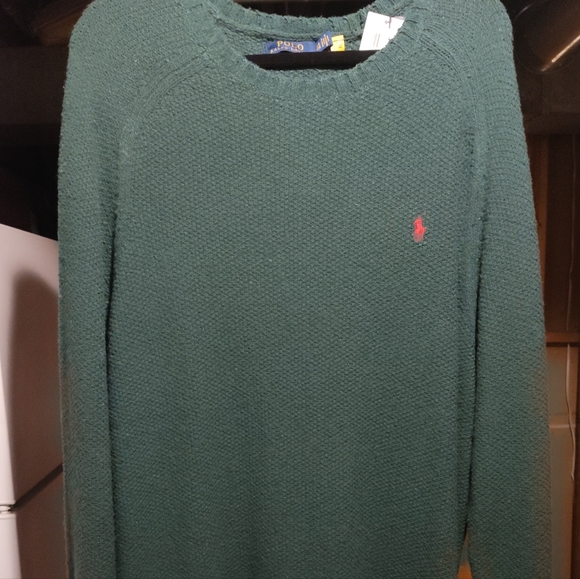 Polo green wool sweater - Picture 2 of 4